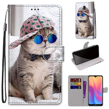 Load image into Gallery viewer, Flip Case For Xiaomi Redmi Note 8 Pro 7 8T note4 4X Phone Case Leather Wallet Book Cute Cat Cover For Redmi 8 8A 7 7A 4 4X Cases Leather Wallet Flip Card Slots Holder Cover Side Pocket Shockproof Protective Magnetic Closure Bumper Phone Cases
