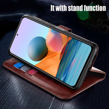 Load image into Gallery viewer, Flip Wallet Leather Case for Xiaomi Redmi Note 10 Pro Max 11 9 8 7 6 5 Redmi 9 9A 9C 9T 10C 8 8T 8A 7A 6A 5A 5 Plus Case Cover PU Leather Case with Holder Card Slots &amp; Wallet Case
