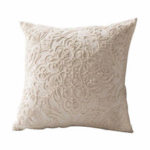 Load image into Gallery viewer, Floral Embroidered Throw Pillow Covers Cotton Pillowcase Sofa Couch For Home Decor Embroidery Throw Pillow Covers Square Cushion Case Modern Cushion Cover Square Pillowcase Decoration for Sofa Bed Chair Car 50x50cm
