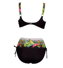 将图片加载到图库查看器，Floral High-Waist Bikini Sets Push Up Swimsuit Summer Two Pieces Swimwear Women Plus Size Two 2 Piece Bikini Sets Push Up Swimsuit Separates Tops Bottoms Swimwear Bathing Suit Women Plus Size Bathing Suits
