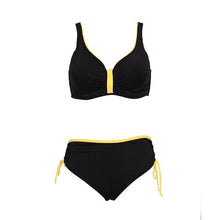 将图片加载到图库查看器，Floral High-Waist Bikini Sets Push Up Swimsuit Summer Two Pieces Swimwear Women Plus Size Two 2 Piece Bikini Sets Push Up Swimsuit Separates Tops Bottoms Swimwear Bathing Suit Women Plus Size Bathing Suits
