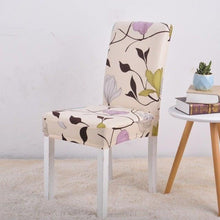 Load image into Gallery viewer, Floral Printing Chair Cover Elastic Anti-dirty Stretch Removable Hotel Banquet Kitchen Seat Case Washable Dining Chair Covering Washable Chair Seat Covers Protector for Dining Room Universal Spandex Solid Chair Slip Covers

