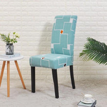 Load image into Gallery viewer, Floral Printing Chair Cover Elastic Anti-dirty Stretch Removable Hotel Banquet Kitchen Seat Case Washable Dining Chair Covering Washable Chair Seat Covers Protector for Dining Room Universal Spandex Solid Chair Slip Covers
