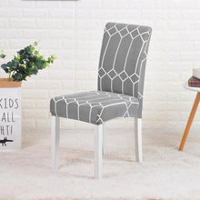 Load image into Gallery viewer, Floral Printing Chair Cover Elastic Anti-dirty Stretch Removable Hotel Banquet Kitchen Seat Case Washable Dining Chair Covering Washable Chair Seat Covers Protector for Dining Room Universal Spandex Solid Chair Slip Covers
