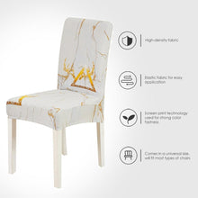 Load image into Gallery viewer, Floral Printing Chair Cover Elastic Anti-dirty Stretch Removable Hotel Banquet Kitchen Seat Case Washable Dining Chair Covering Washable Chair Seat Covers Protector for Dining Room Universal Spandex Solid Chair Slip Covers
