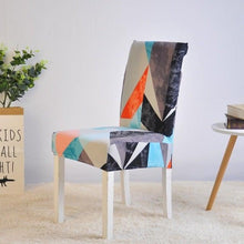 Load image into Gallery viewer, Floral Printing Chair Cover Elastic Anti-dirty Stretch Removable Hotel Banquet Kitchen Seat Case Washable Dining Chair Covering Washable Chair Seat Covers Protector for Dining Room Universal Spandex Solid Chair Slip Covers
