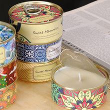 Load image into Gallery viewer, Floral Scented Smokeless Candle Tin Can Perfume Scented Candles for Home Relaxing Stress Relief Aromatherapy  Natural Soy Wax And Fragrance Handmade Scented Candle Natural Soy Wax Home Cristmas Decoration
