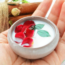 将图片加载到图库查看器，Flower Aromatherapy Candle Soy Wax Home Decorative Scented Candles  Portable Travel Jar Aromatherapy Candles Set Used for Stress Relief in Bath Yoga Sleep Ideal for Thanksgiving Christmas Birthday Wedding Party Home Decoration Aroma Candles
