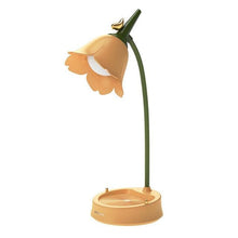 Load image into Gallery viewer, Flower LED Desk Lamp Student Bedroom Night Lamp Lighting Touch Reading Bedside Lamp Eye Protection Night Lights Table Lamp Light Cute Study Lamps for Bedroom Décor
