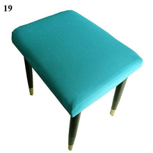 Load image into Gallery viewer, Flower Printed Seat Protector Square Stool Chair Cover Removable Dustproof Elastic Stool Covers For Bedroom Kitchen Square Stool Stool Covers Breathable Chair Seat Slipcover Barstool Cover for Rectangle Stools
