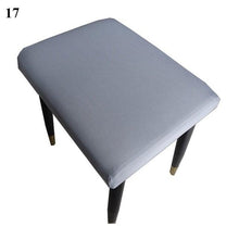 Load image into Gallery viewer, Flower Printed Seat Protector Square Stool Chair Cover Removable Dustproof Elastic Stool Covers For Bedroom Kitchen Square Stool Stool Covers Breathable Chair Seat Slipcover Barstool Cover for Rectangle Stools
