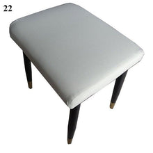 Load image into Gallery viewer, Flower Printed Seat Protector Square Stool Chair Cover Removable Dustproof Elastic Stool Covers For Bedroom Kitchen Square Stool Stool Covers Breathable Chair Seat Slipcover Barstool Cover for Rectangle Stools
