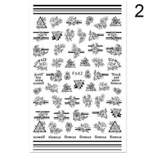 Load image into Gallery viewer, Flowers Leaves Line 3D Nail Stickers Autumn Winter Fall Leaf Design Transfer Sliders Abstract Waves Nail Art Decals Manicures  Decal Self-Adhesive 3D Wave Design Decoration for Women Girls Tape Nail Art Stickers Decal Decoration
