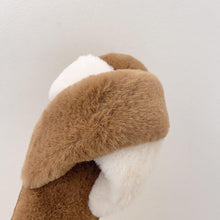 将图片加载到图库查看器，Fluffy Slippers Women Cozy Faux Fur Cross Indoor Floor Slides Flat Soft Furry Shoes Fluffy Furry Fur Slippers Flip Flop Open Toe Cozy House Memory Foam Sandals Slides Soft Flat Comfy Slippers

