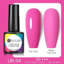Load image into Gallery viewer, Fluorescent Gel Nail Polish Yellow Green High Quality Colors UV Strong Matte Effect Luxury Design For Girls and Women
