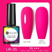 Load image into Gallery viewer, Fluorescent Gel Nail Polish Yellow Green High Quality Colors UV Strong Matte Effect Luxury Design For Girls and Women

