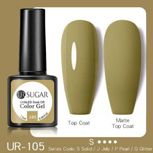 Load image into Gallery viewer, Fluorescent Gel Nail Polish Yellow Green High Quality Colors UV Strong Matte Effect Luxury Design For Girls and Women
