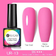 Load image into Gallery viewer, Fluorescent Gel Nail Polish Yellow Green High Quality Colors UV Strong Matte Effect Luxury Design For Girls and Women
