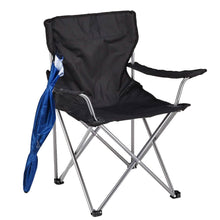 Load image into Gallery viewer, Foldable Beach Chair with Detachable Armrest Adjustable Canopy Stool with Cup Holder
