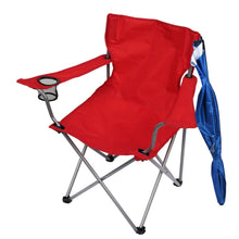 Load image into Gallery viewer, Foldable Beach Chair with Detachable Armrest Adjustable Canopy Stool with Cup Holder
