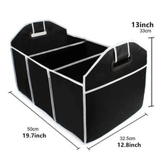 Load image into Gallery viewer, Foldable Black Car Trunk Cargo Storage Bag
