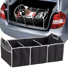 Load image into Gallery viewer, Foldable Black Car Trunk Cargo Storage Bag
