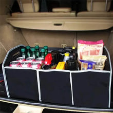 Load image into Gallery viewer, Foldable Black Car Trunk Cargo Storage Bag
