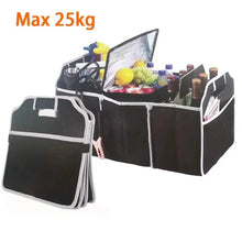 Load image into Gallery viewer, Foldable Black Car Trunk Cargo Storage Bag

