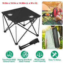 将图片加载到图库查看器，Foldable Camping Table Portable Travel Desk
