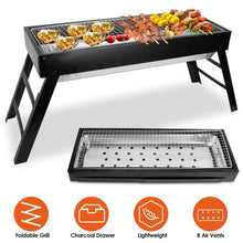 Load image into Gallery viewer, Foldable Charcoal BBQ Grill Stainless Steel Grill Net
