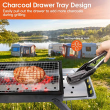 Load image into Gallery viewer, Foldable Charcoal BBQ Grill Stainless Steel Grill Net
