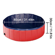 将图片加载到图库查看器，Foldable Dog Pool Foldable PVC Dog Pet Bath Swimming Tub Play Cooling Mat Swimming Pool For Large Medium Dogs Cats Accessories Foldable Dog Pool PVC Pet Swimming Pool Dog Paddling Swimming Bathing Tub
