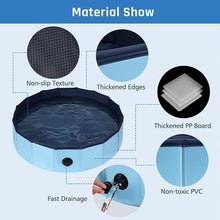 将图片加载到图库查看器，Foldable Dog Pool Foldable PVC Dog Pet Bath Swimming Tub Play Cooling Mat Swimming Pool For Large Medium Dogs Cats Accessories Foldable Dog Pool PVC Pet Swimming Pool Dog Paddling Swimming Bathing Tub
