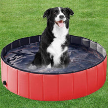 将图片加载到图库查看器，Foldable Dog Pool Foldable PVC Dog Pet Bath Swimming Tub Play Cooling Mat Swimming Pool For Large Medium Dogs Cats Accessories Foldable Dog Pool PVC Pet Swimming Pool Dog Paddling Swimming Bathing Tub
