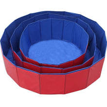 Load image into Gallery viewer, Foldable Dog Swimming Pool Pet Bath Swimming Tub Bathtub Outdoor Indoor Collapsible Bathing Pool Collapsible PVC Outdoor Bathing Tub for Large Small Dogs Collapsible Non-Slip Puppy Bathing Tub

