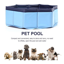 Load image into Gallery viewer, Foldable Dog Swimming Pool Pet Bath Swimming Tub Bathtub Outdoor  Pet Swimming Pool Collapsible Bathing Pool for Dogs Cats Kids PVC Collapsible Pool for Small Dogs Cats
