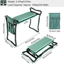 Load image into Gallery viewer, Foldable Garden Kneeler Seat with Kneeling Soft Cushion Pad
