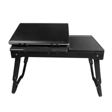 将图片加载到图库查看器，Foldable Laptop Table Bed Notebook Desk with Cooling Fan Mouse Board
