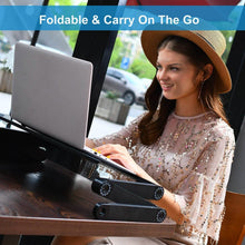 Load image into Gallery viewer, Foldable Laptop Table Bed Notebook Desk with Mouse Board

