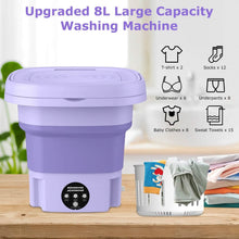 将图片加载到图库查看器，Foldable Laundry Machine with Detachable Drain Basket
