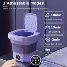 将图片加载到图库查看器，Foldable Laundry Machine with Detachable Drain Basket
