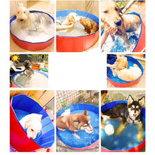 Load image into Gallery viewer, Foldable Pet Dog Cat Swimming Pool PVC Bathing Washing Dog Tub Bed Large Small Dog Swimming House Bed Summer Pool Portable Bathtubs PVC Non-Slip Foldable For small and Medium Dog

