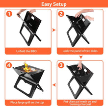 将图片加载到图库查看器，Foldable Portable BBQ Barbecue Grill
