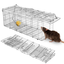 将图片加载到图库查看器，Foldable Rat Trap Cage Humane Live Rodent Trap Cage
