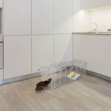 将图片加载到图库查看器，Foldable Rat Trap Cage Humane Live Rodent Trap Cage
