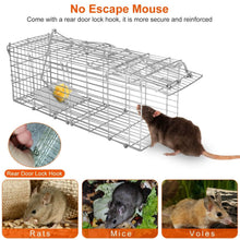 将图片加载到图库查看器，Foldable Rat Trap Cage Humane Live Rodent Trap Cage

