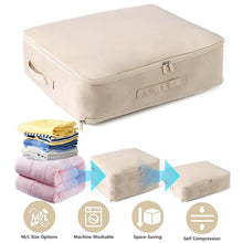 Load image into Gallery viewer, Foldable Storage Bag with Dual Zippers
