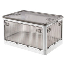 Load image into Gallery viewer, Foldable Storage Bins with Lid 4 Doors Collapsible Stackable with Lock
