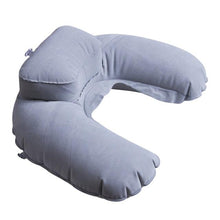 Load image into Gallery viewer, Foldable U-shaped Neck Support Pillow Inflatable Cushion Memory Foam Travel Pillow Neck Super Soft Pillows Air Plane Inflatable Neck Pillow Travel Pillow Ultralight Air Pillow with Comfortable Headrest Neck Support for Car
