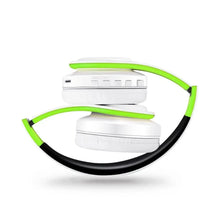 Load image into Gallery viewer, Folding Bluetooth White Blue Wireless Stereo Headphones Headset Mic Support Comfortable Earmuffs Modern Simple Design

